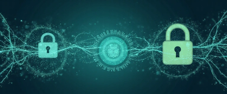 Secure data transfer illustration